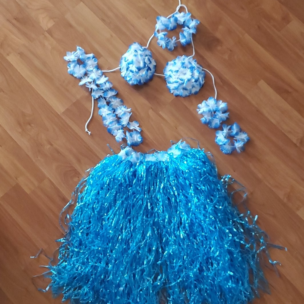 Women's Luau Costume (blue)